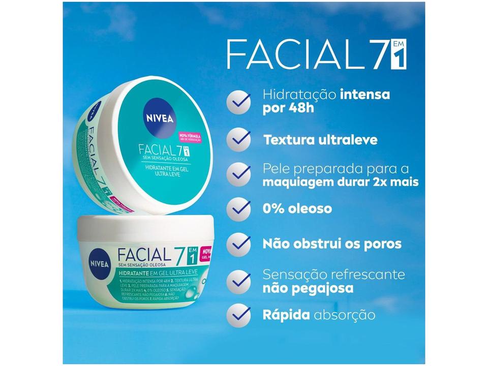 Hidratante Facial em Gel NIVEA Ultraleve 7 em 1 100g - 4