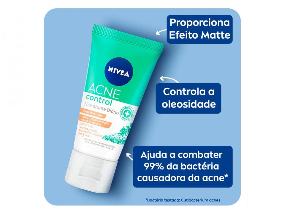 Hidratante Facial Nivea Acne Control 50ml - 7