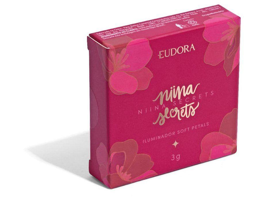 Iluminador Facial Eudora Rosa Suave Niina Secrets Soft Petals 3g - 7