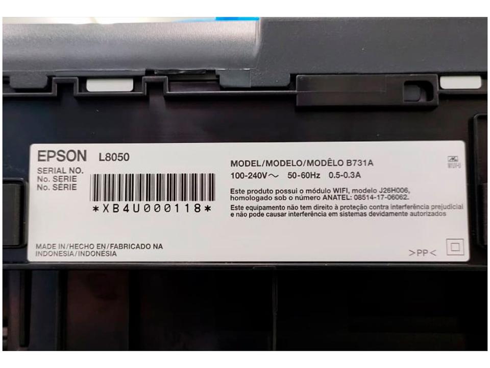 Impressora Fotográfica Epson Ecotank L8050 - 5