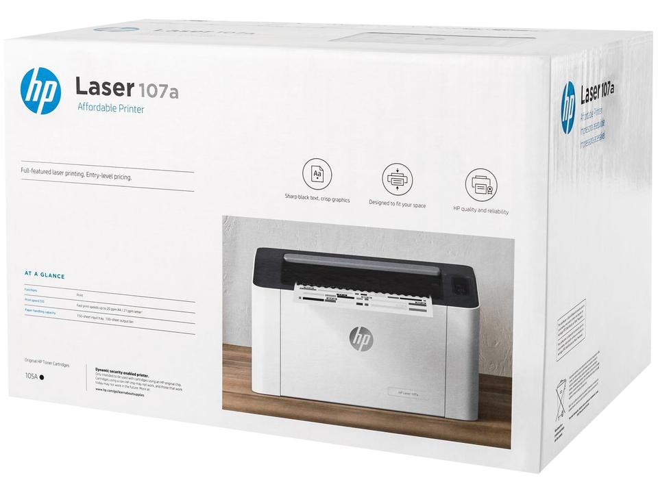 Impressora HP Laser 107A Preto e Branco - 14