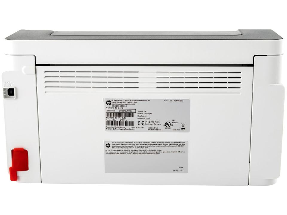 Impressora HP Laser 107A Preto e Branco - 11