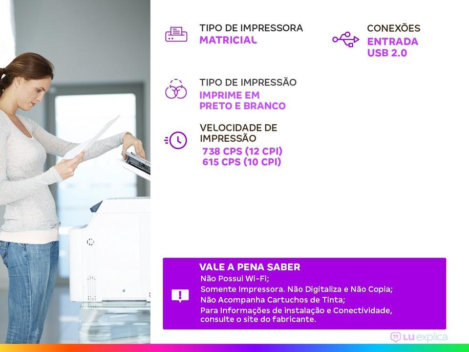 Impressora Matricial Epson FX-890II - 1