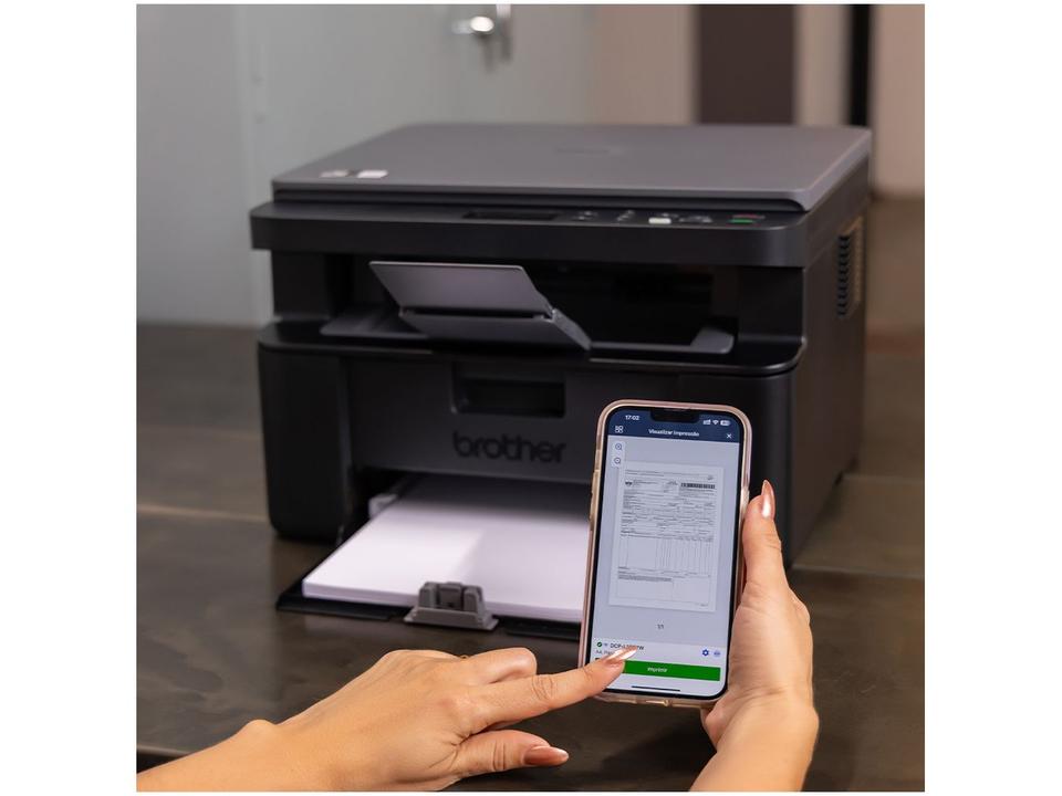 Impressora Multifuncional Brother DCPL1632W Laser Monocromática Wi-Fi USB - 1