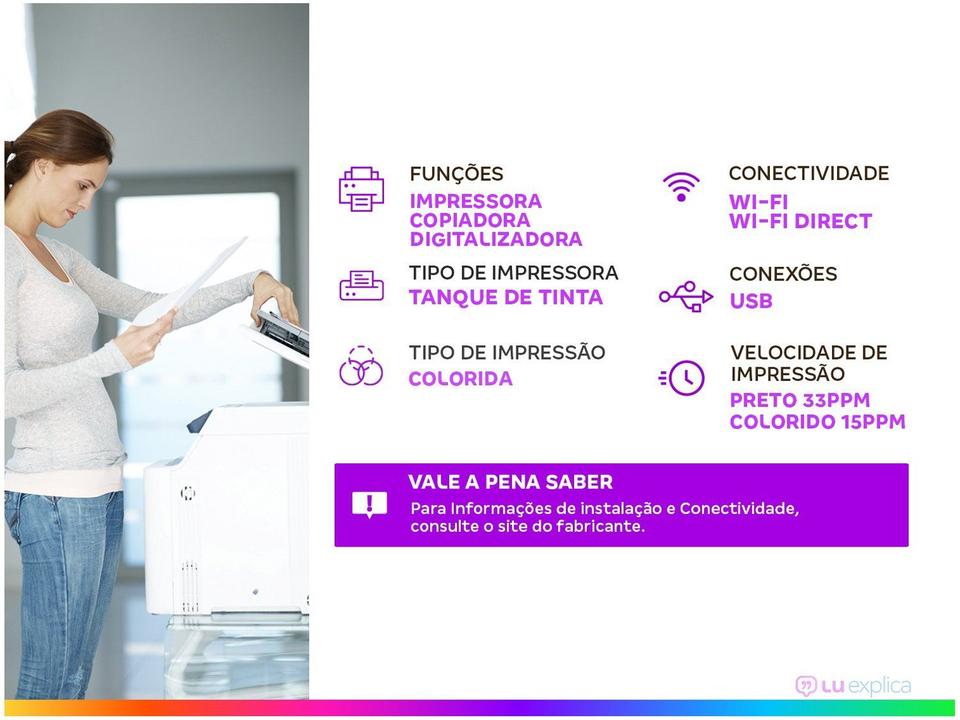 Impressora Multifuncional Epson Ecotank L3250 - 1