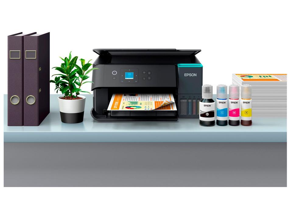 Impressora Multifuncional Epson EcoTank L4360 Tanque de Tinta Frente e Verso Automático Colorida Wi-Fi USB - 10