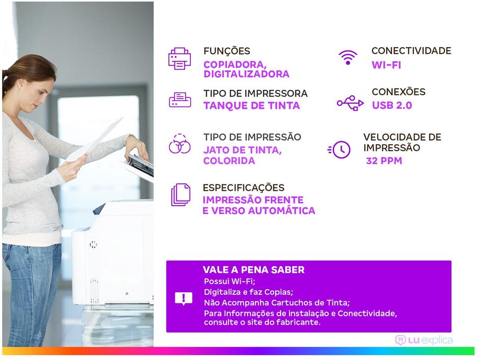 Impressora Multifuncional Epson EcoTank L8180 - 1