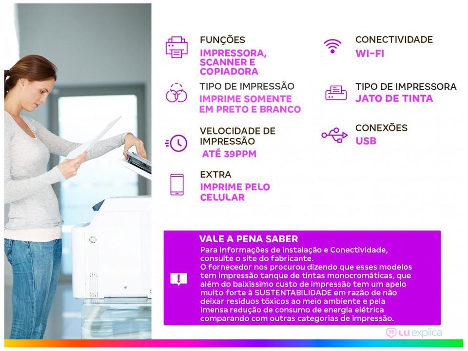 Impressora Multifuncional Epson EcoTank M2170 - 1