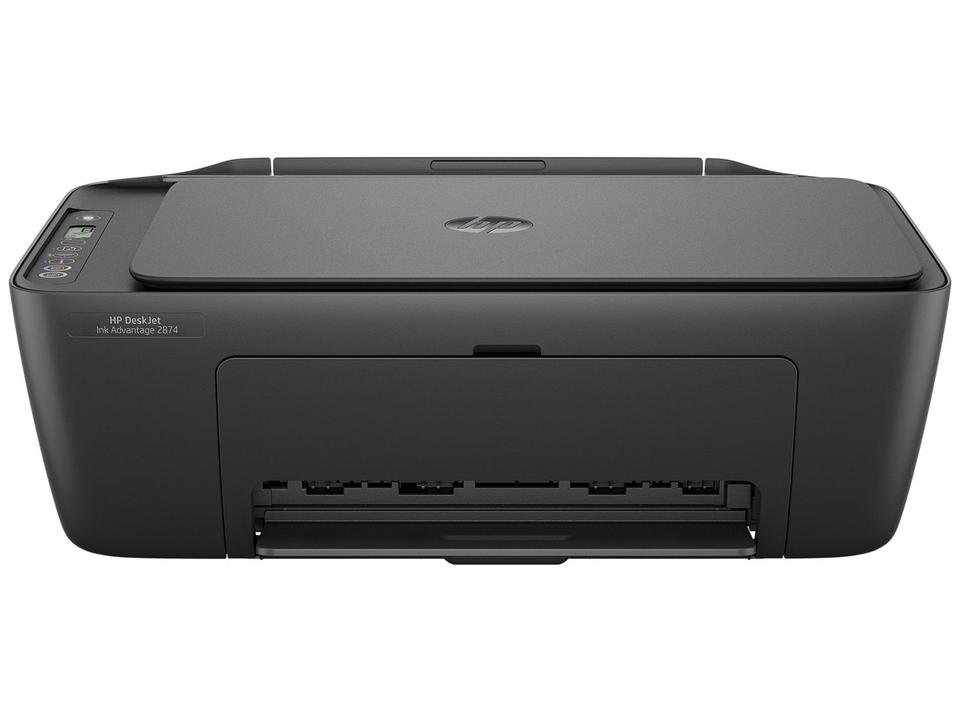 Impressora Multifuncional HP DeskJet Ink 2874 Wi-Fi Jato de Tinta Térmico Colorida USB - Bivolt