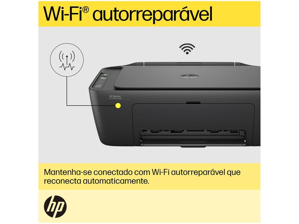 Impressora Multifuncional HP DeskJet Ink 2874 Wi-Fi Jato de Tinta Térmico Colorida USB - Bivolt - 4