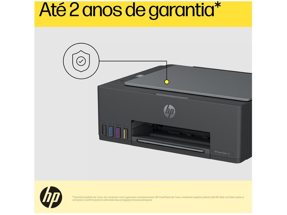 Impressora Multifuncional HP Smart Tank 581 Wi-Fi - 7