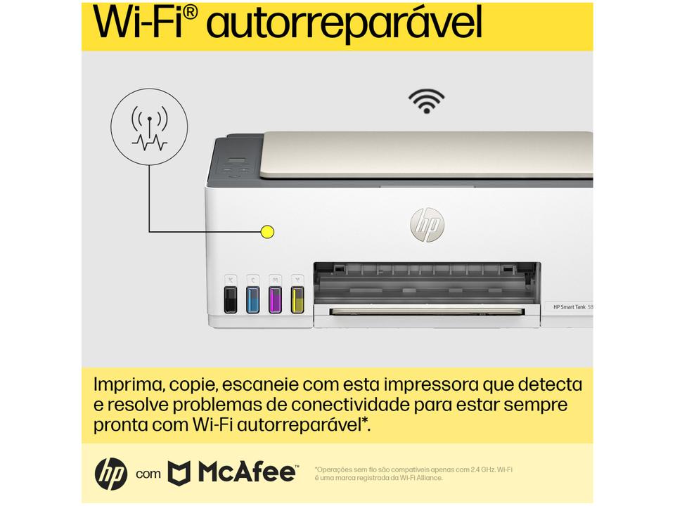 Impressora Multifuncional HP Smart Tank 583 Wi-Fi - 7