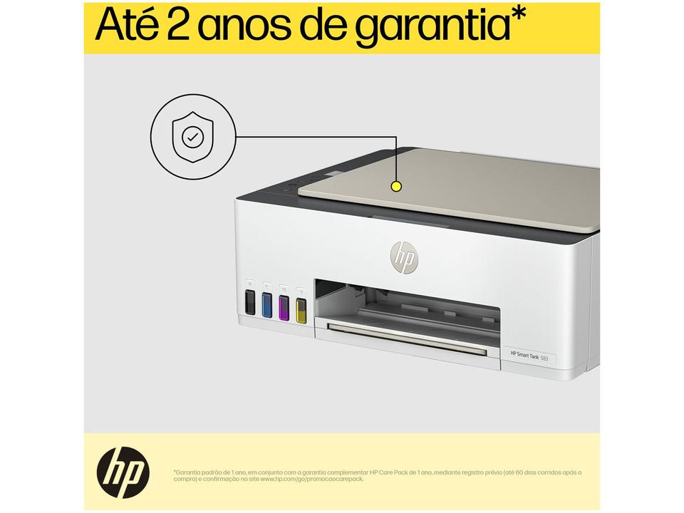 Impressora Multifuncional HP Smart Tank 583 Wi-Fi Tanque de tinta Colorida USB - 6
