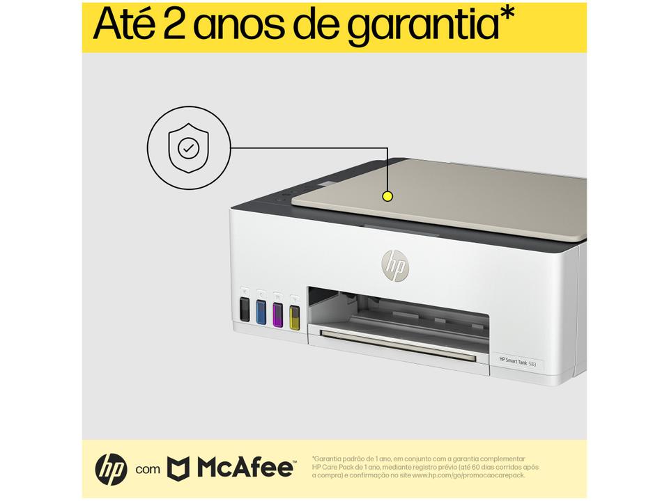 Impressora Multifuncional HP Smart Tank 583 Wi-Fi - 6