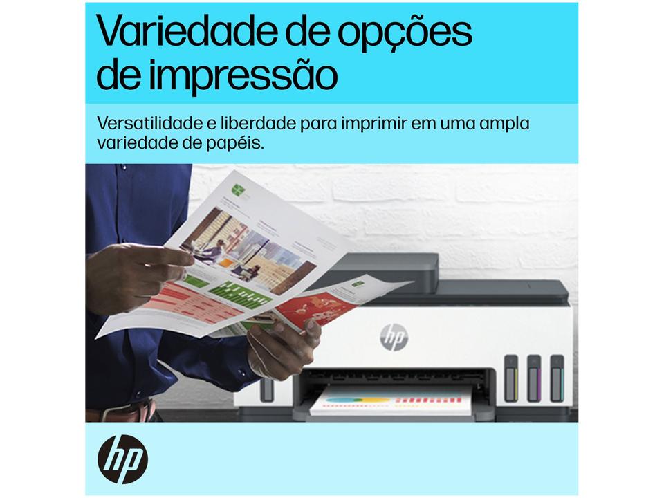 Impressora Multifuncional HP Smart Tank 754 Wi-Fi Tanque de tinta Colorida Duplex USB - Bivolt - 5