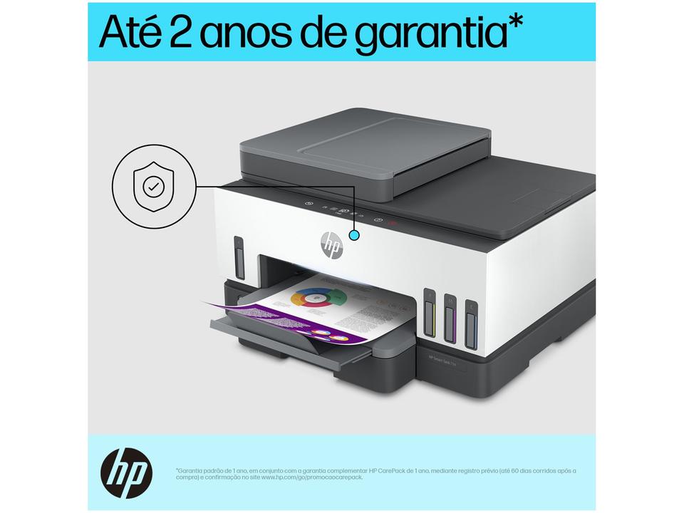 Impressora Multifuncional HP Smart Tank 794 Wi-Fi Tanque de tinta Colorida Duplex USB - Bivolt - 6
