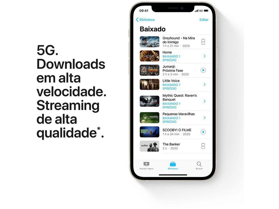 iPhone 12 Apple 256GB Branco Tela 6,1” - 4