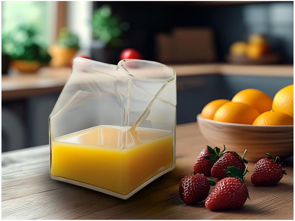 Jarra de Vidro 350ml Transparente Hauskraft Formato de Caixa - 1