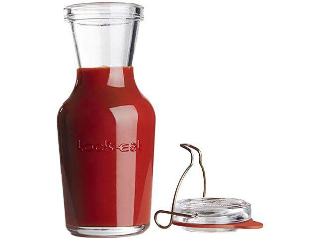 Jarra de Vidro com Tampa Transparente 500ml - 1