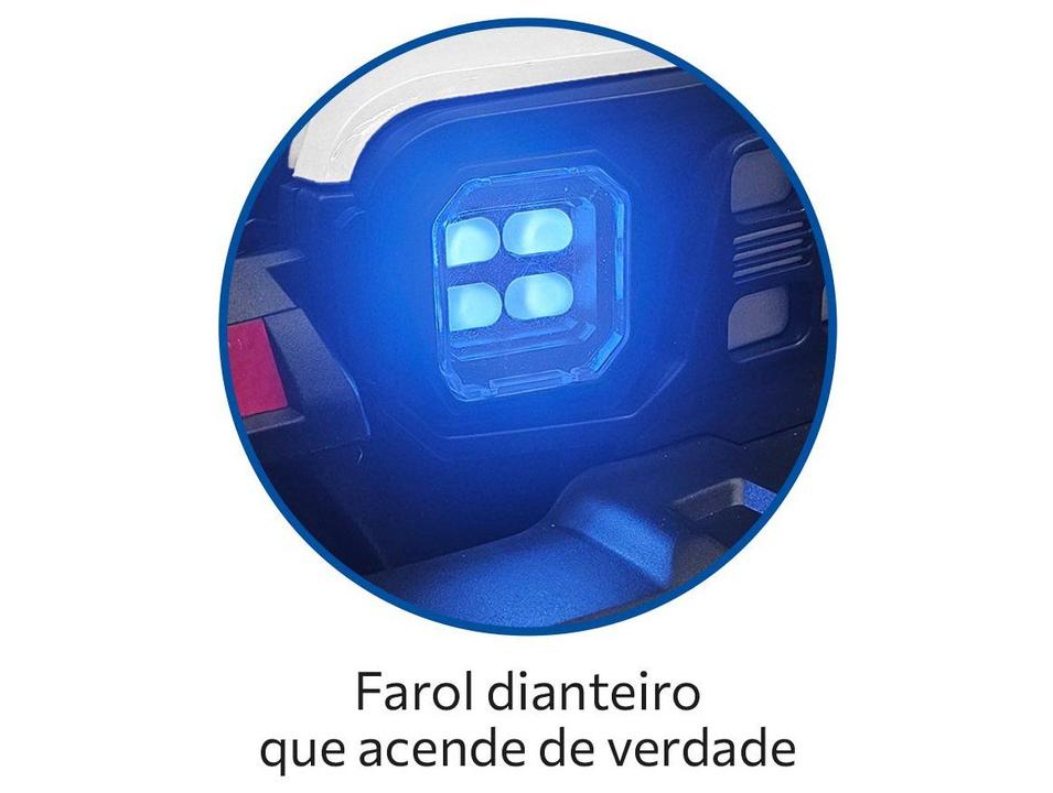 Jeep Elétrico Infantil Branco e Preto Bandeirante - 3
