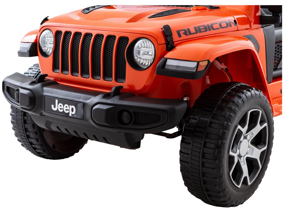 Jeep Elétrico Infantil Laranja Bandeirante - 5