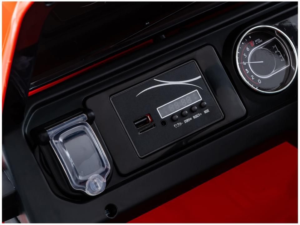 Jeep Elétrico Infantil Laranja Bandeirante - 10