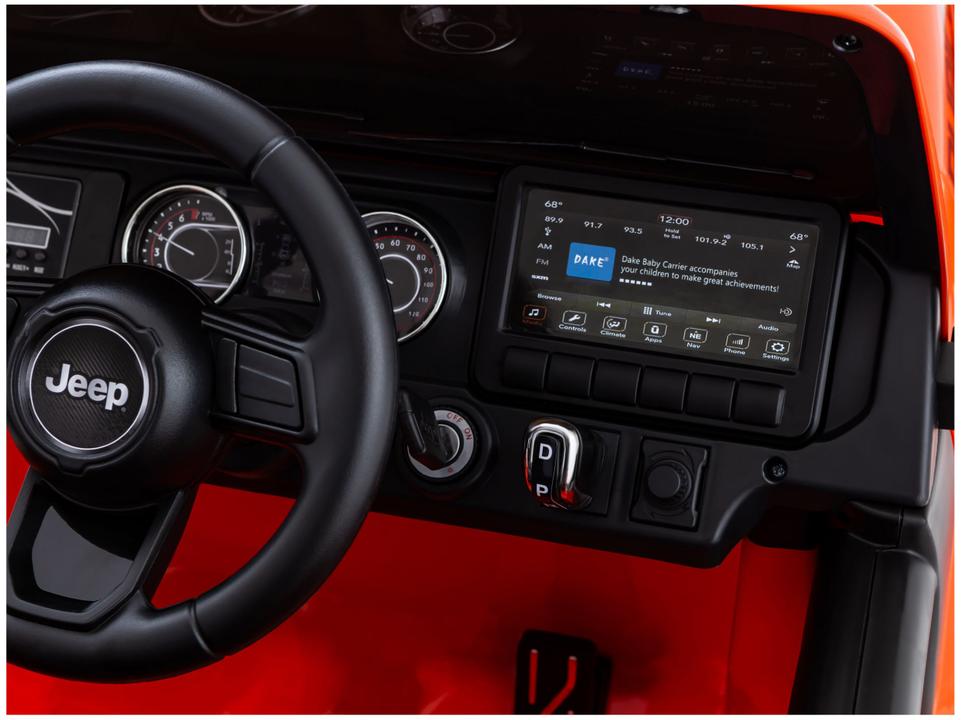 Jeep Elétrico Infantil Laranja Bandeirante - 13