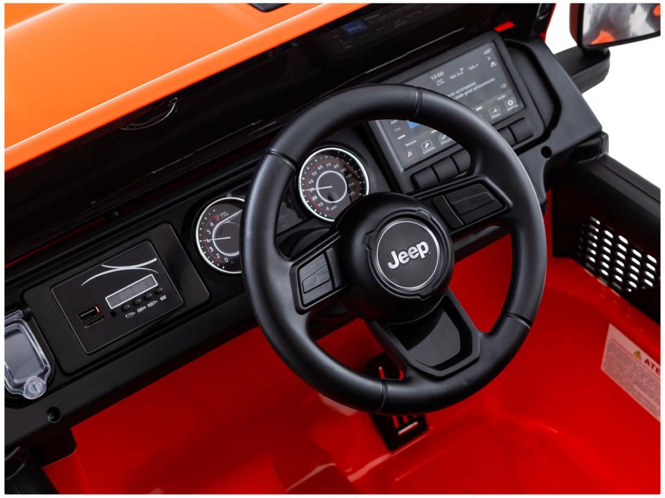Jeep Elétrico Infantil Laranja Bandeirante - 7