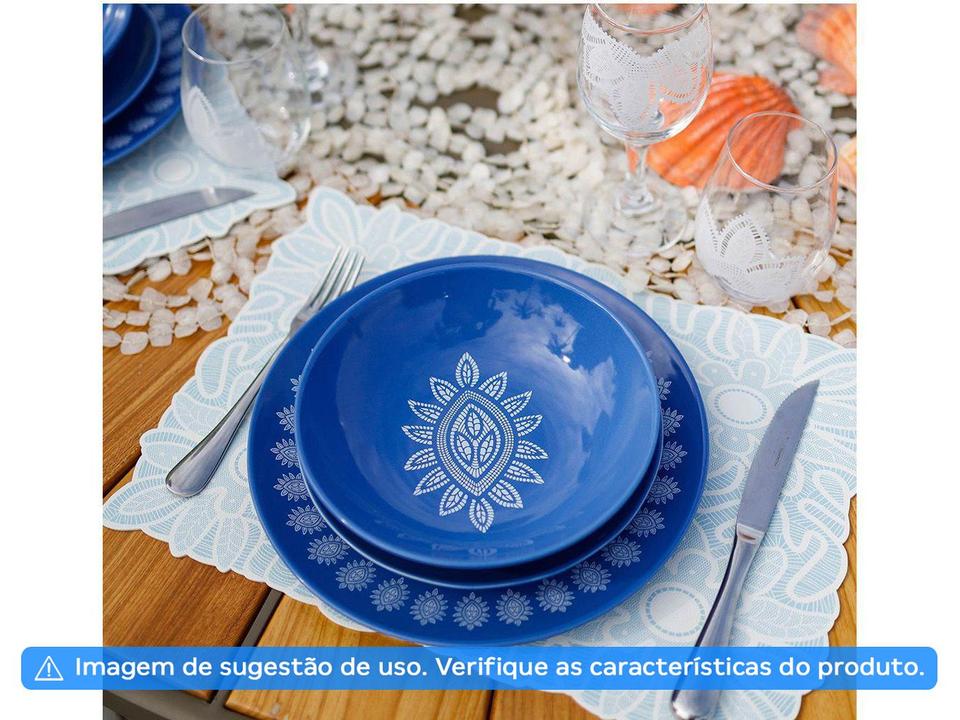 Jogo Americano Mandacaru Martha Medeiros Céu 4 Peças 43x30cm - 1