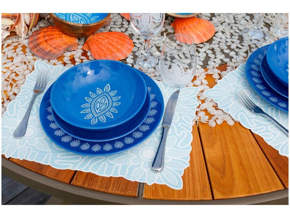 Jogo Americano Mandacaru Martha Medeiros Céu 4 Peças 43x30cm - 2