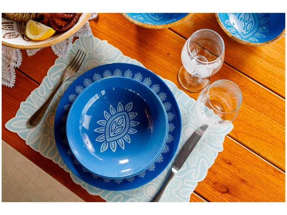 Jogo Americano Mandacaru Martha Medeiros Céu 4 Peças 43x30cm - 3