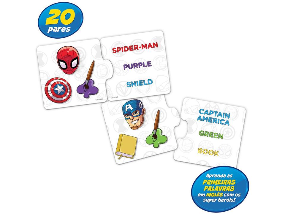 Jogo Aprendendo as Palavras em Inglês Marvel - 1