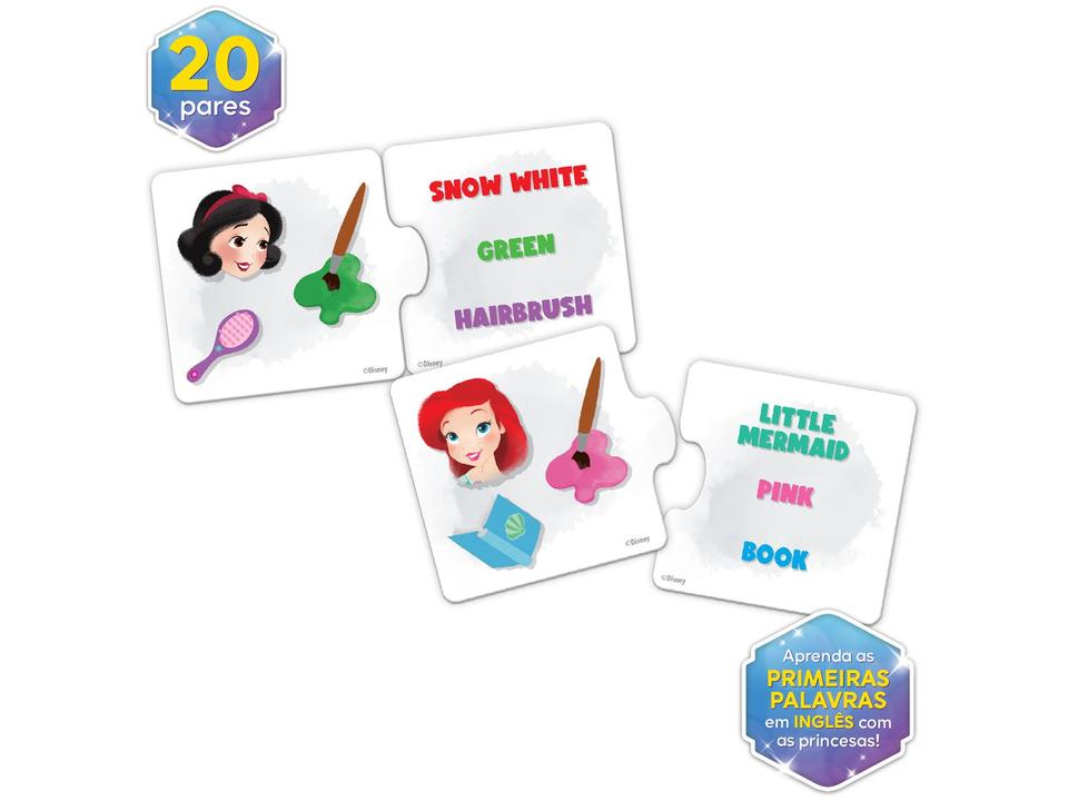 Jogo Aprendendo as Palavras em Inglês Princesas - Disney Mimo Toys - 1
