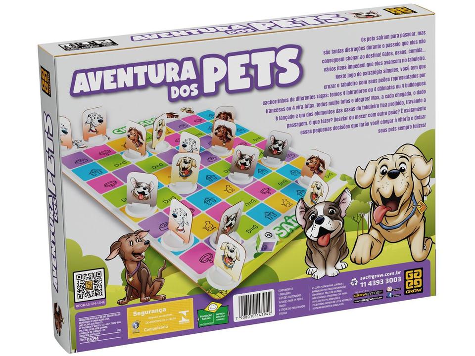 Jogo Aventura dos Pets Tabuleiro Grow - 4