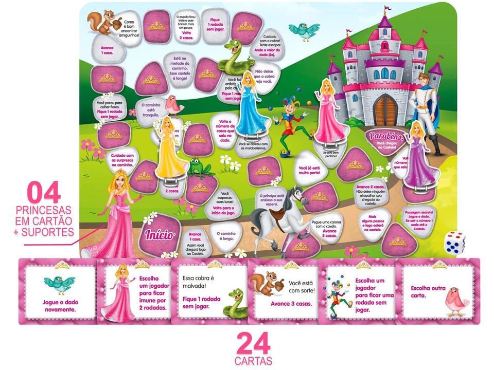 Jogo Aventuras de uma Princesa Top Line Tabuleiro - 1