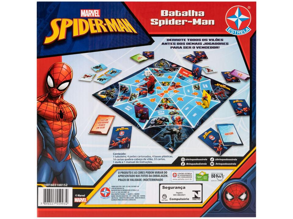 Jogo Batalha Spider Man Tabuleiro Estrela - 7