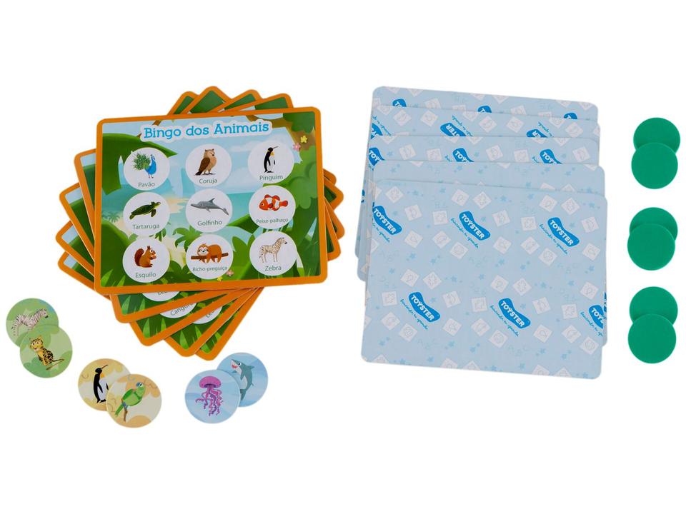 Jogo Bingo dos Animais Tabuleiro - 1