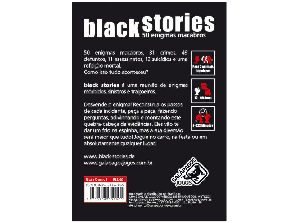 Jogo Black Stories: 50 Enigmas Macabros Galápagos - 4