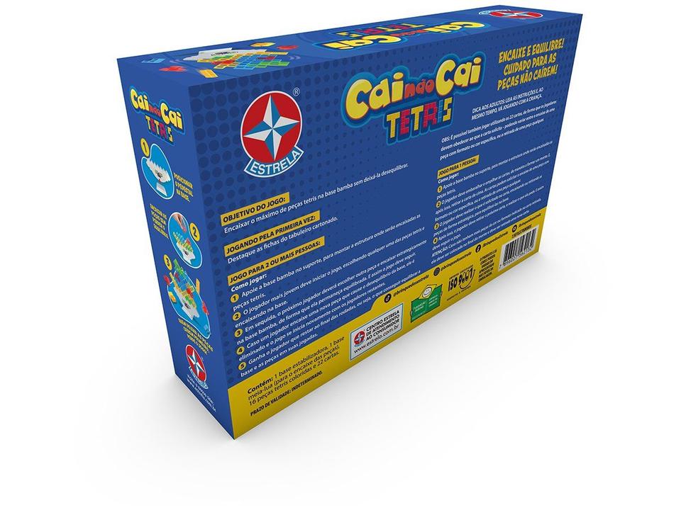 Jogo Cai Não Cai Tetris Brinquedos Estrela - 4
