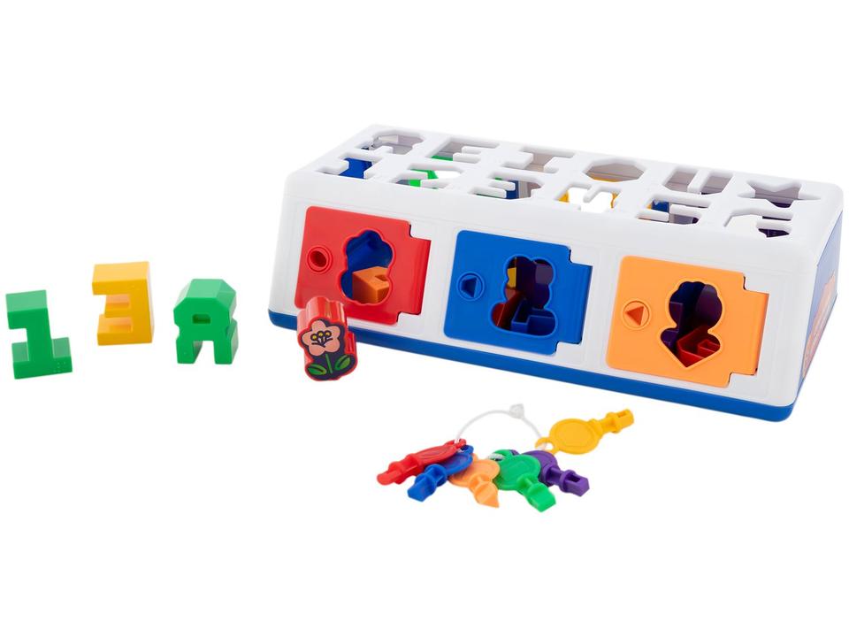 Jogo Caixa Encaixa Letras e Números Baby - 1