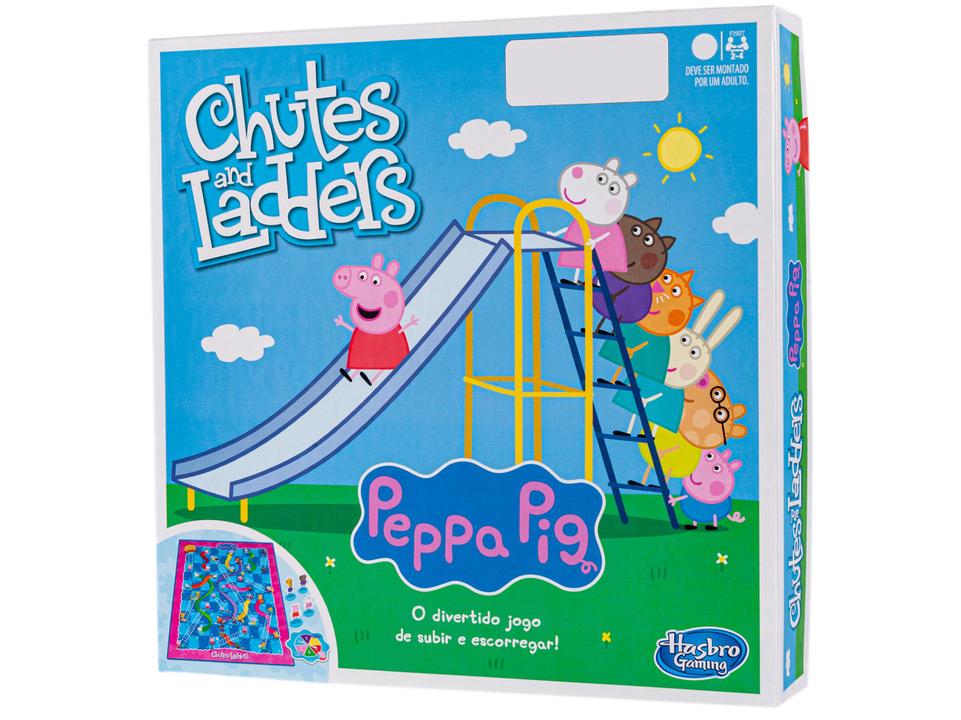 Jogo Chutes and Ladders Peppa Pig Tabuleiro - 10