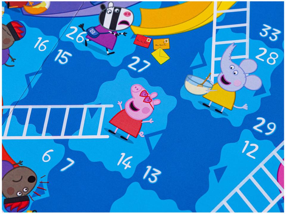 Jogo Chutes and Ladders Peppa Pig Tabuleiro - 7