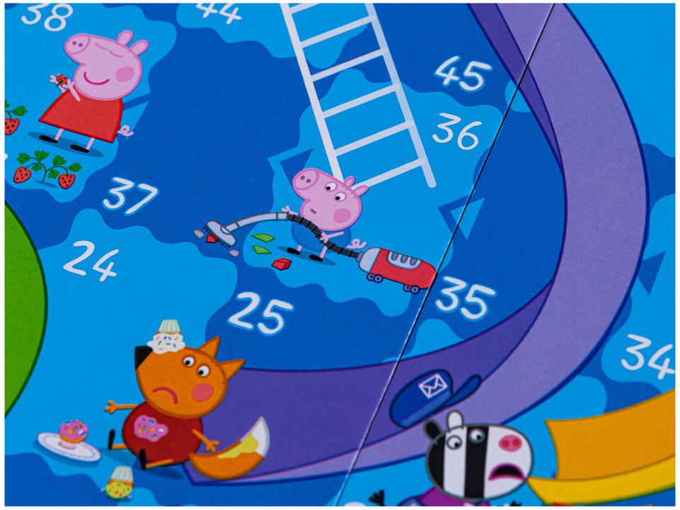 Jogo Chutes and Ladders Peppa Pig Tabuleiro - 5
