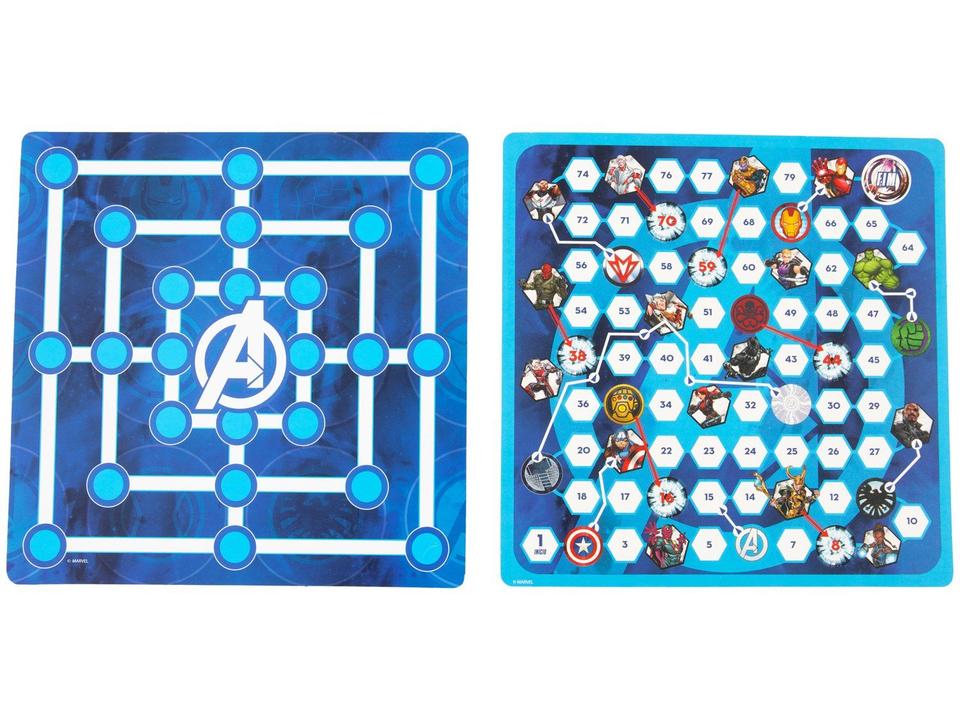Jogo Clássico Marvel Avengers Tabuleiro Copag - 3