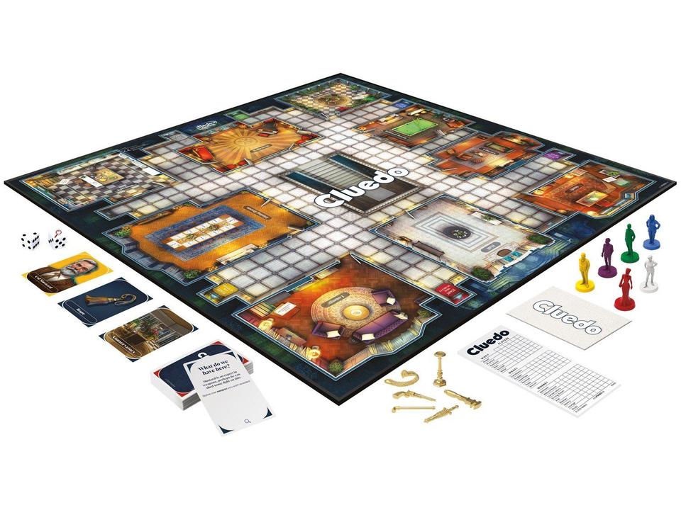 Jogo Cluedo Tabuleiro Hasbro - 1