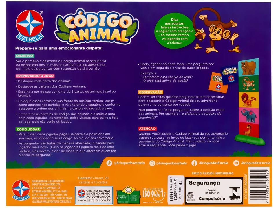 Jogo Código Animal Estrela - 5