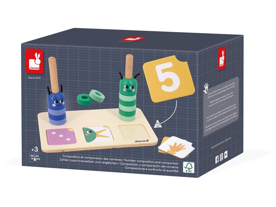 Jogo Composição e Comparação de Números Janod - 17