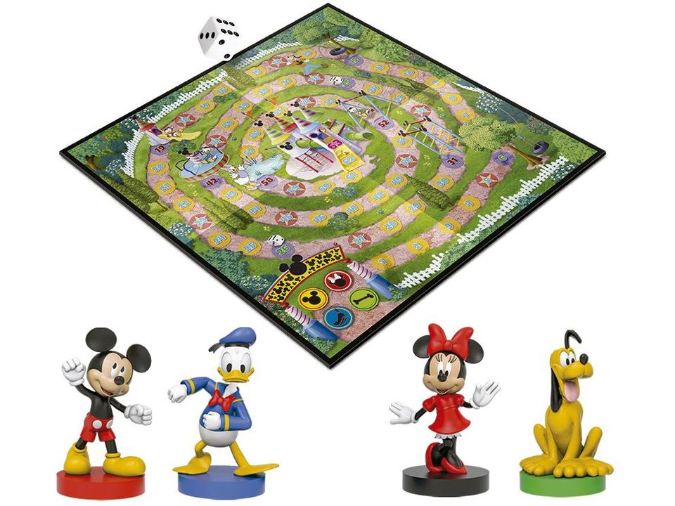 Jogo Corrida Mágica Tabuleiro Disney Mickey Mouse - 1