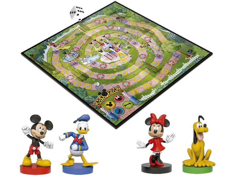 Jogo Corrida Mágica Tabuleiro Disney Mickey Mouse - 1