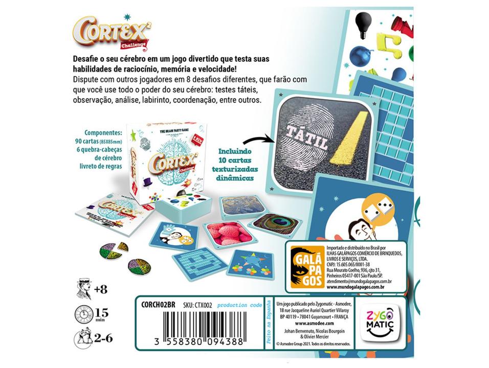 Jogo Cortex Challenge 2 Galápagos 97 Peças - 5